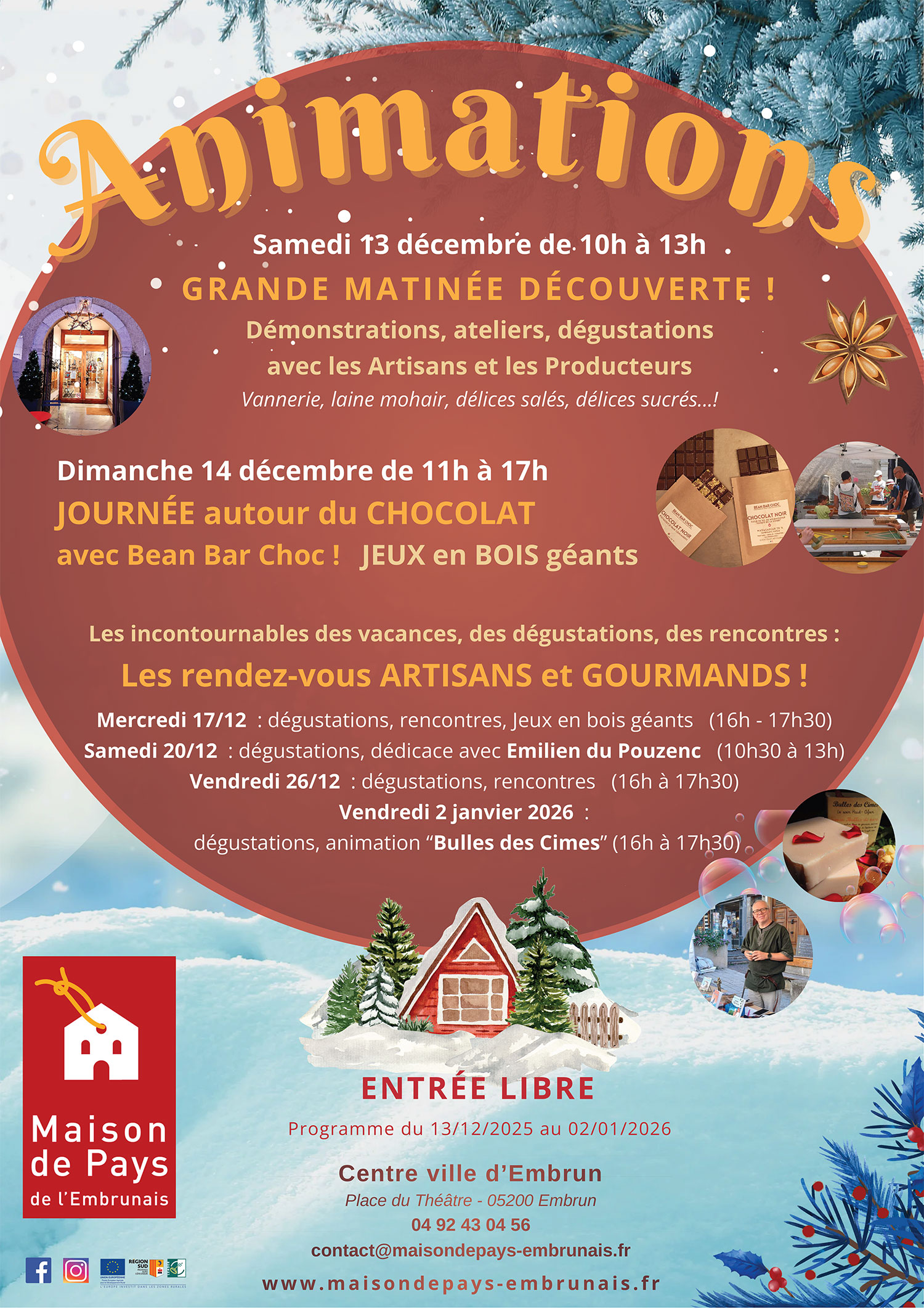 Affiche A4 ANIMATIONS Noel 2025 05